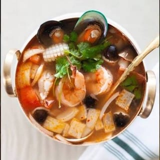 Traditional tom yum noodle
